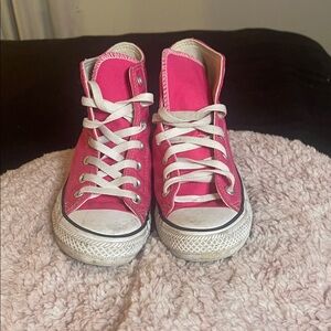 Kids Pink High-Top Sneakers